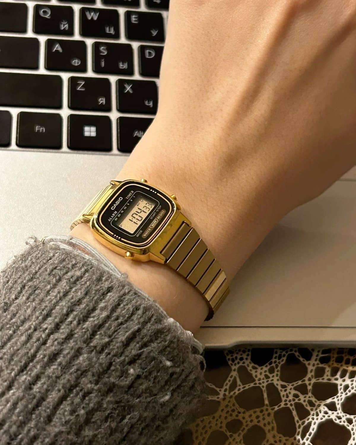 Montre Casio Vintage Dorée