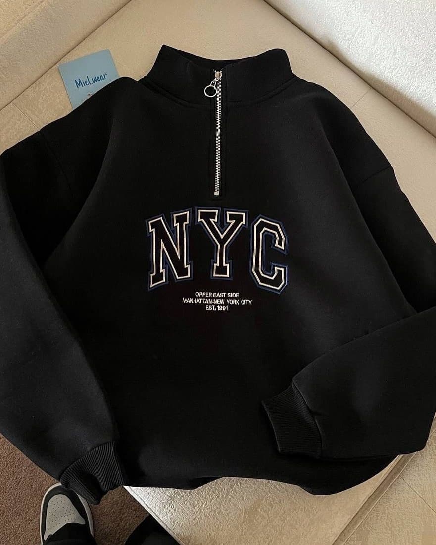 Sweat NYC Demi-Zip Unisexe